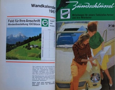 Rheinpreussen "Der Zuendschluessel" Gasstation-Magazine complet vintage 1966 binding (2896)